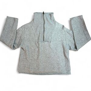J.Crew grey quarter zip sweatshirt. Size S.